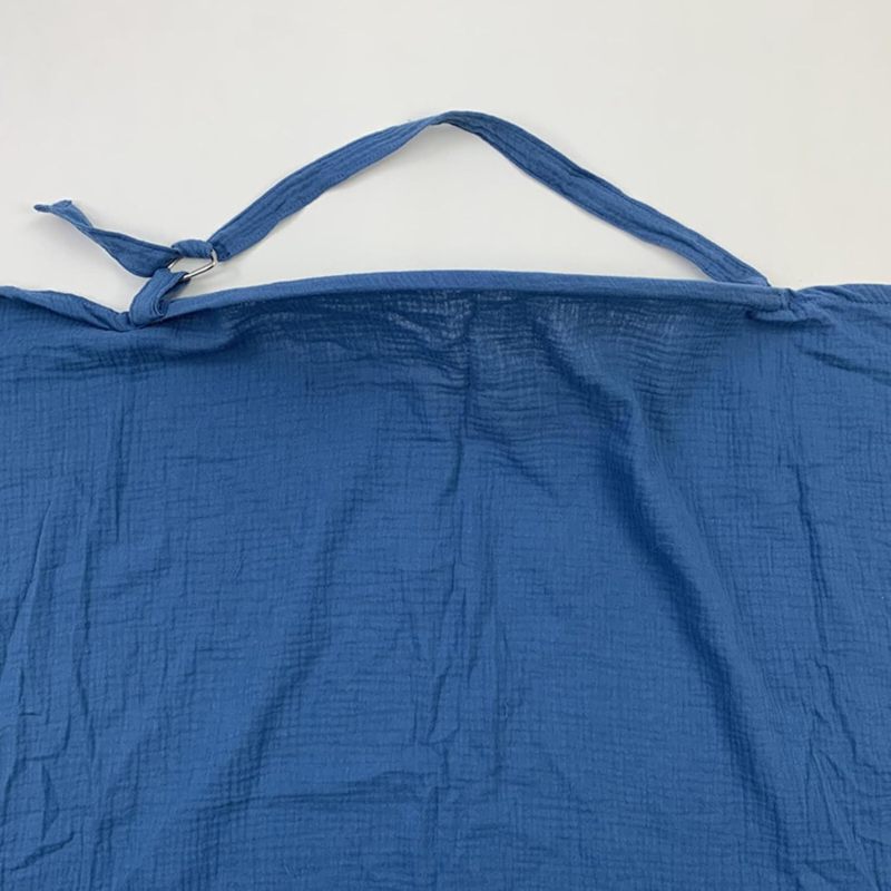 Breastfeeding Cover 37.4x29.5 Large Breathable Gauze Fabric - Sun Protection Pram Cover for Outdoor Breastfeeding Baby Care - Image 3