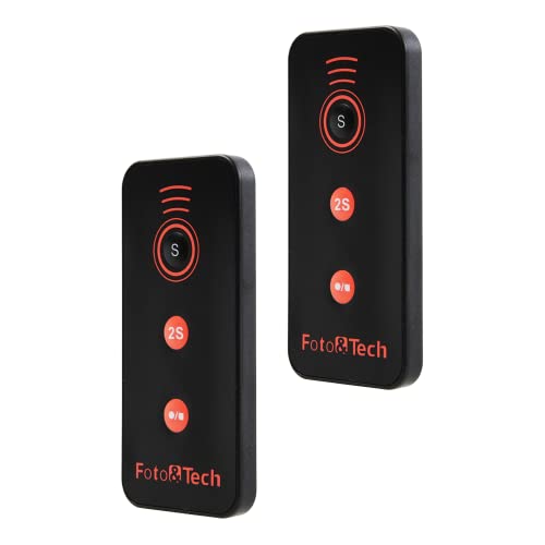 Foto&Tech IR Wireless Remote Control with Video Photo Modes Compatible with Sony A7R IV III II A7III A9 A7 A7R A7S A6600 A6500 A6400 A6300 A6000 A65 A77 A99 A900 A700 A580 NEX-7 NEX-6 (2 Pieces) - Image 1