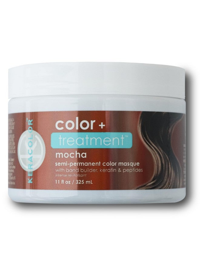 KERACOLOR Color + Treatment Mocha Highly Pigmented Semipermanent Color Masque For Vibrant Hydrated Hair 11 Fl Oz - Image 5