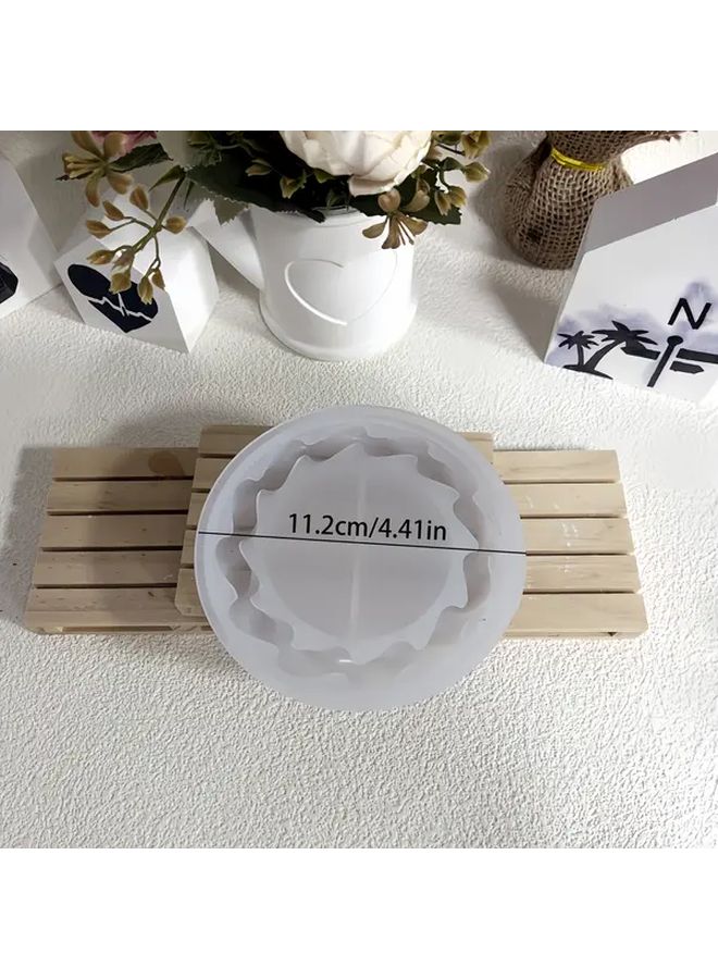 Medium Hemp Rope Silicone Mold For DIY Crafts Plaster Candles Display Tray - Image 1