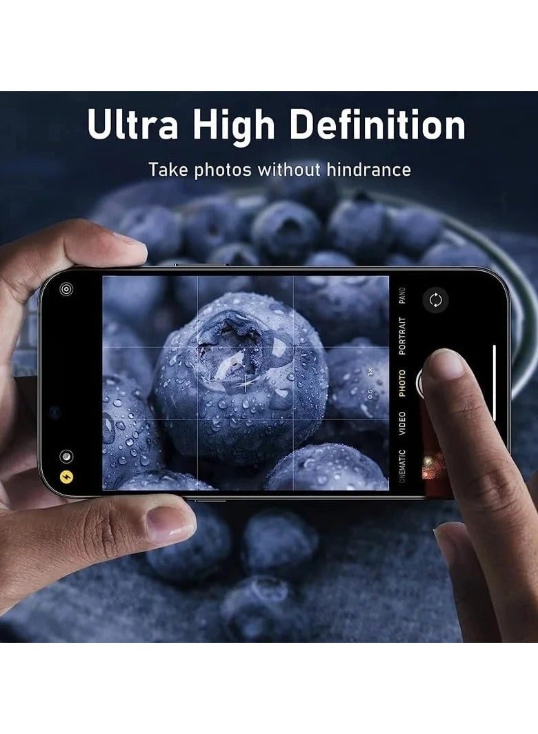 Compatible with OPPO Reno 12 Pro Camera Lens Protector, 9H Tempered Glass Camera Cover Protector Metal Individual Ring for OPPO Reno 12 Pro  - Image 5