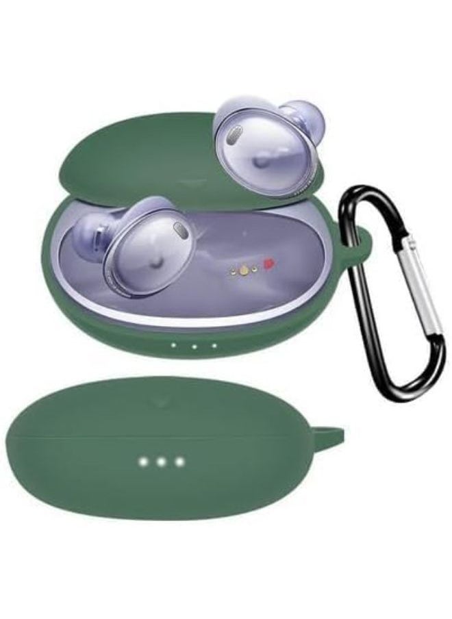 Generic Ecosystem Compatible with Anker Sound Core Liberty 3 Pro Headphones Silicone Case with Carry-on Loop (Green) 