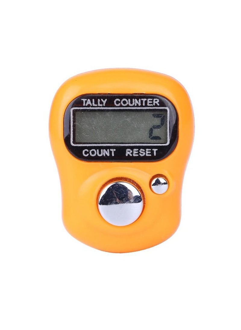 Digital Tasbeeh Tally Counter Mini Digital Finger Counter Clicker Counter Electronic Hand Tasbih Counter Orange 