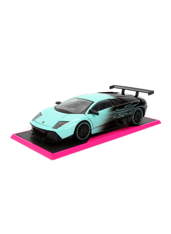 JADA Pink Slips 1:24 - Lamborghini Murciélago, Die-Cast Car with Base, Toys for Kids and Adults - Image 5