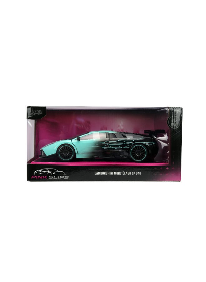 JADA Pink Slips 1:24 - Lamborghini Murciélago, Die-Cast Car with Base, Toys for Kids and Adults - Image 3