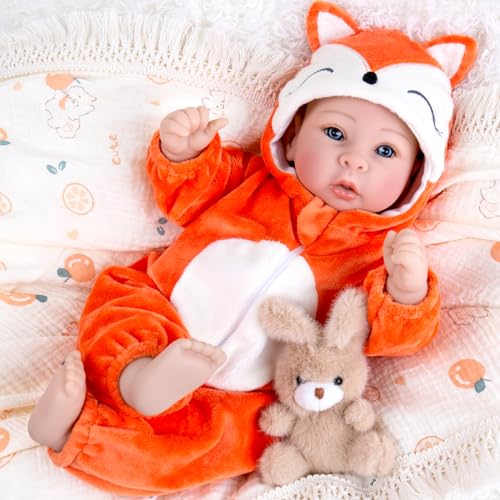 Aori Baby Dolls Lifelike 17 Inches Realistic Baby Girl Doll Set with Feeding Toy Kit That Look Real Nice Companion Gift Set for Kids GrandParents Collection - Image 1