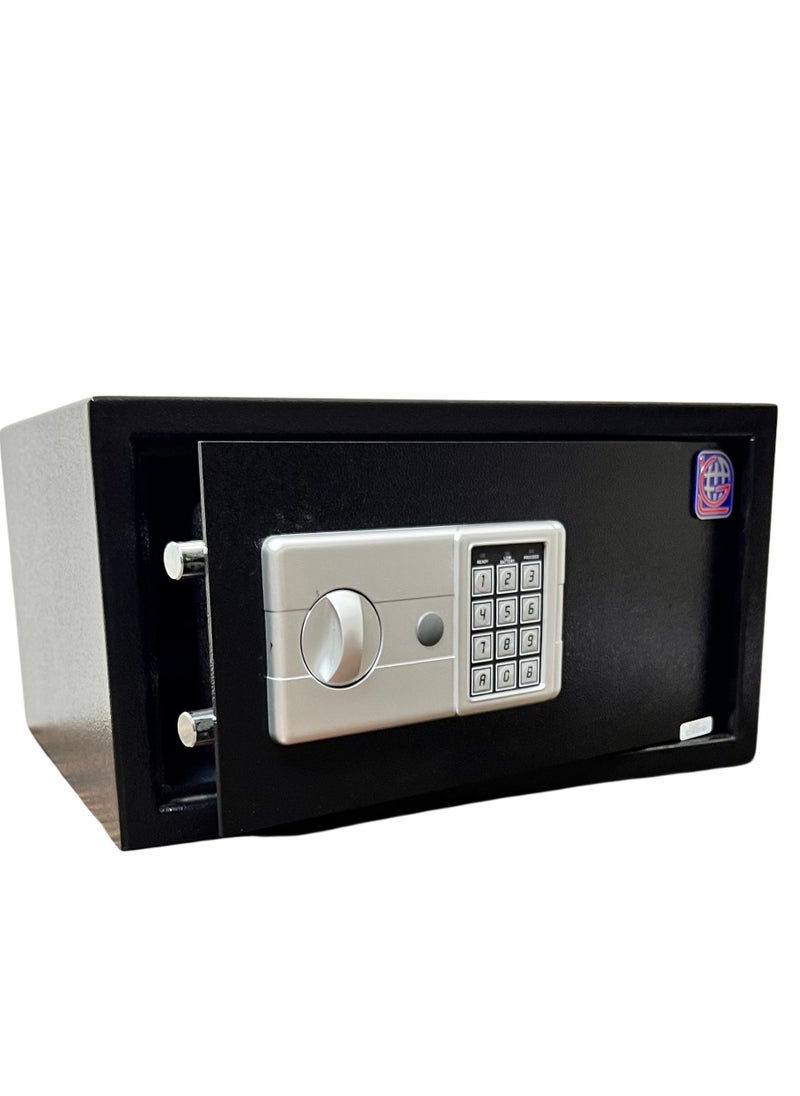 LOTFY GROUP - LG Safebox Code- 23LGK- 23*42*37CM- Black Gray Colour- Home Office Safe Box- Electronic Lock- Key Lock - Image 1