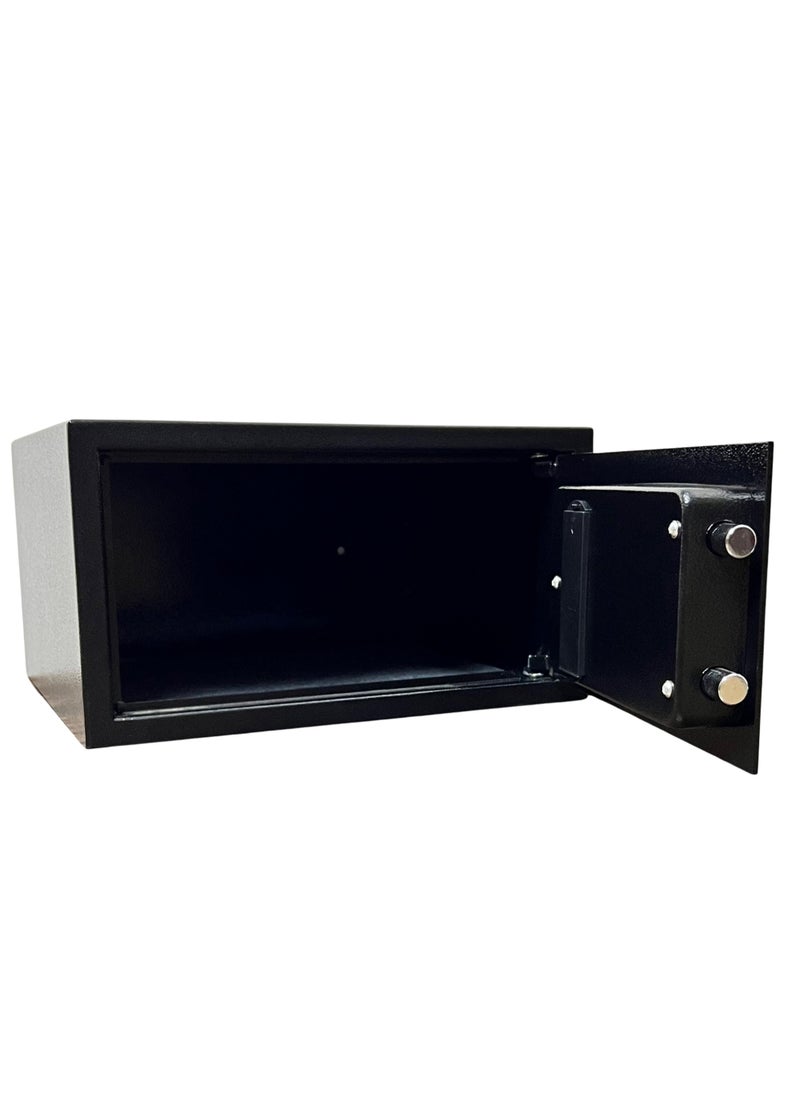 LOTFY GROUP - LG Safebox Code- 23LGK- 23*42*37CM- Black Gray Colour- Home Office Safe Box- Electronic Lock- Key Lock - Image 1