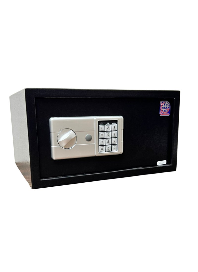 LOTFY GROUP - LG Safebox Code- 23LGK- 23*42*37CM- Black Gray Colour- Home Office Safe Box- Electronic Lock- Key Lock - Image 1
