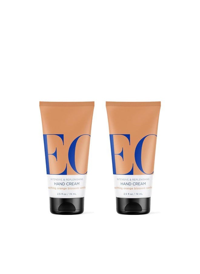 EO - Hand Cream, 2.5 Ounce (Pack of 2), Orange Blossom and Vanilla, Organic Plant-Based, Moisturizer for Dry Skin - Image 1