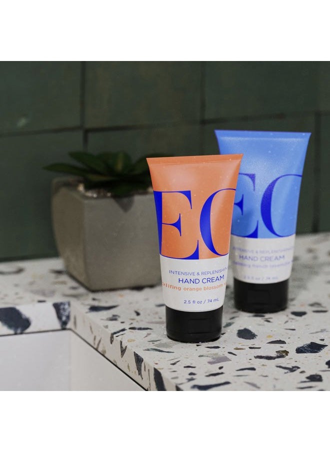 EO - Hand Cream, 2.5 Ounce (Pack of 2), Orange Blossom and Vanilla, Organic Plant-Based, Moisturizer for Dry Skin - Image 1