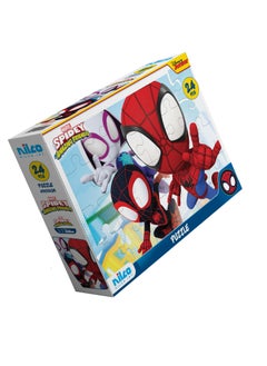 nilco NILCO MARVEL PUZZLE SPIDEY AND FRIENDS- 24 PCS - 48X33CM 