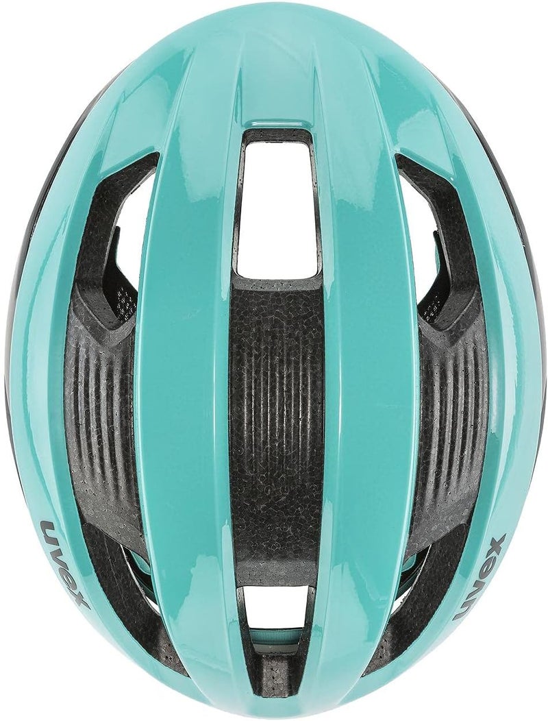 Uvex Rise CC Rennrad Fahrrad Helm matt türkis/schwarz 2023 - Image 5