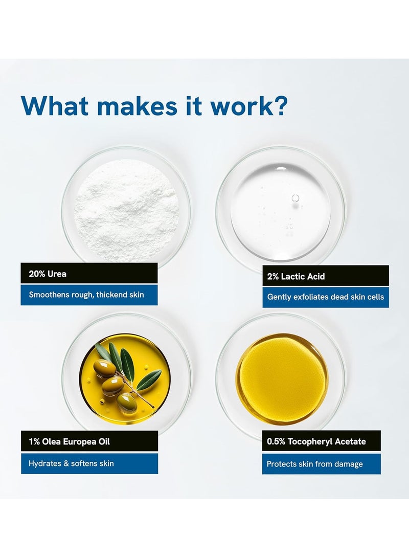 Be Bodywise Foot Cream Roll On 50ml | For Dry & Cracked Heels | With 2% Lactic Acid, Olive Oil & Vitamin E | Helps Repair and Moisturise Cracked Heels - Image 2