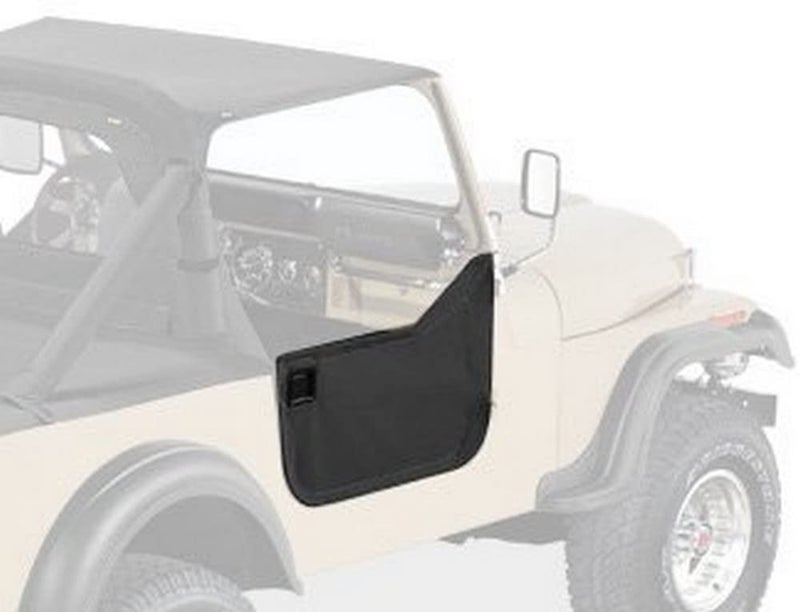 Bestop 5303801 Black Lower Fabric Half Doors for 19801995 CJ7Wrangler