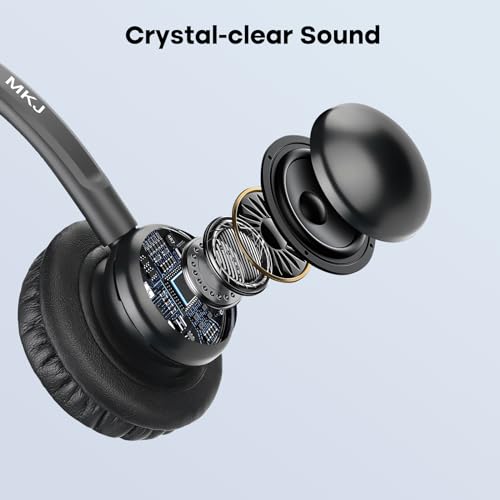 MKJ Telephone Headset for Cisco Phones, Wired Headphones with Microphone Noise Cancelling, Corded RJ9 Office Headset for Cisco CP-7821 7861 7942G 7960G 7975G CP-7841 8811 8841 8851 8861 8865 9951 - Image 5
