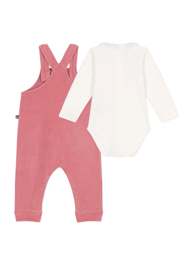 بيتي باتو Babies' velour dungaree set