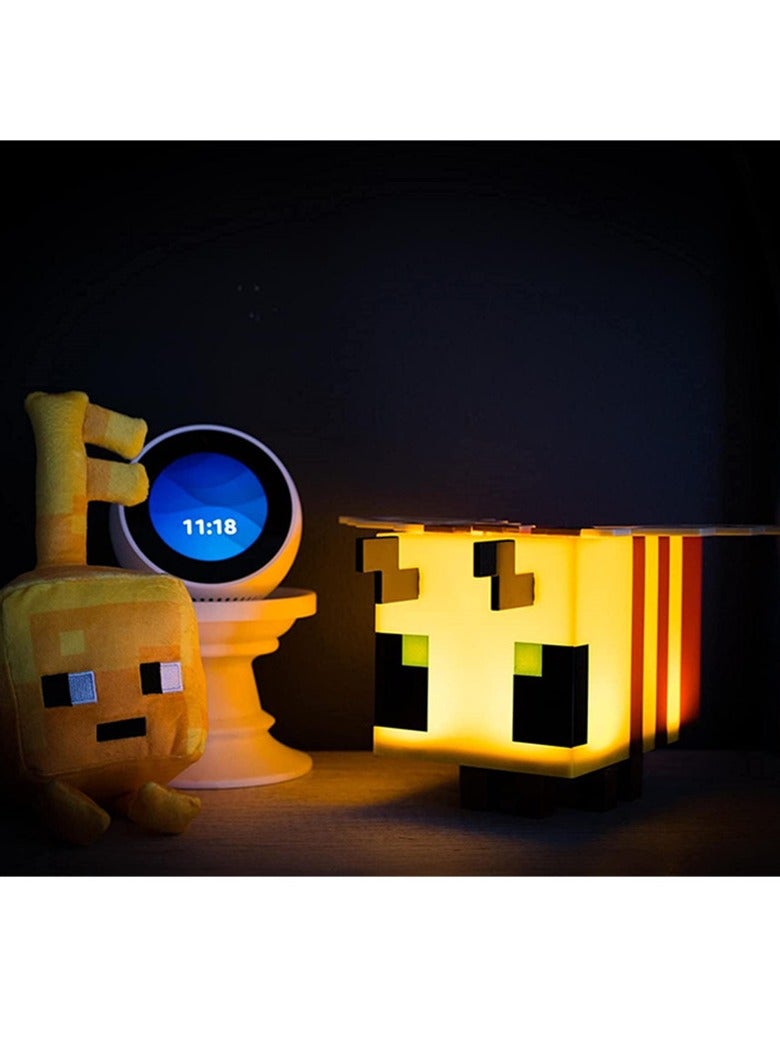 Minecraft toy, bee luminous lamp peripheral flashlight torch LED torch, miner's lamp, square lamp