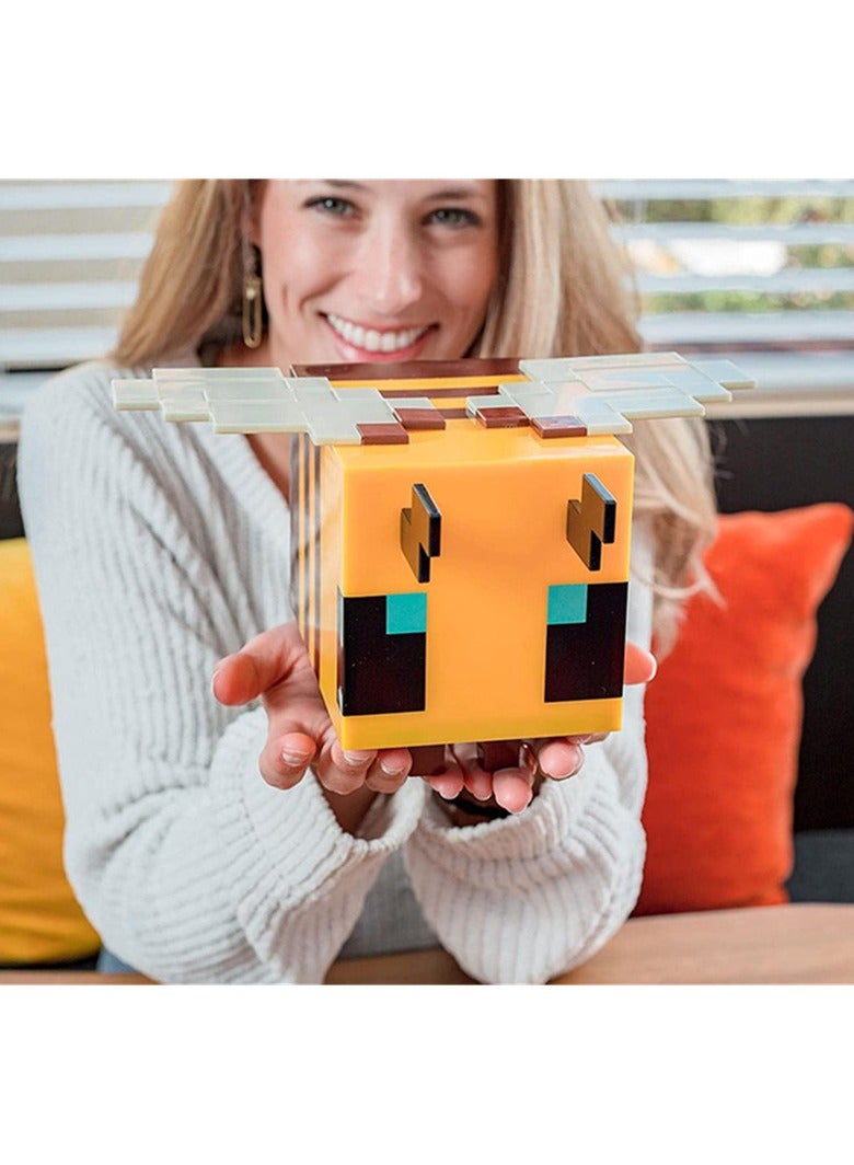 Minecraft toy, bee luminous lamp peripheral flashlight torch LED torch, miner's lamp, square lamp