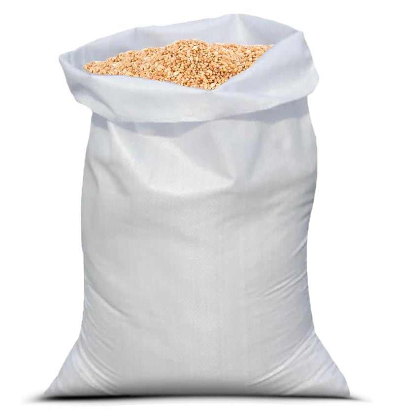 AQBAH Polypropylene Empty HDPE Bag, Bori, Bora For Multipurpose Packing Ideal for Home Shifting, Storage, and Transport White (10) - Image 1