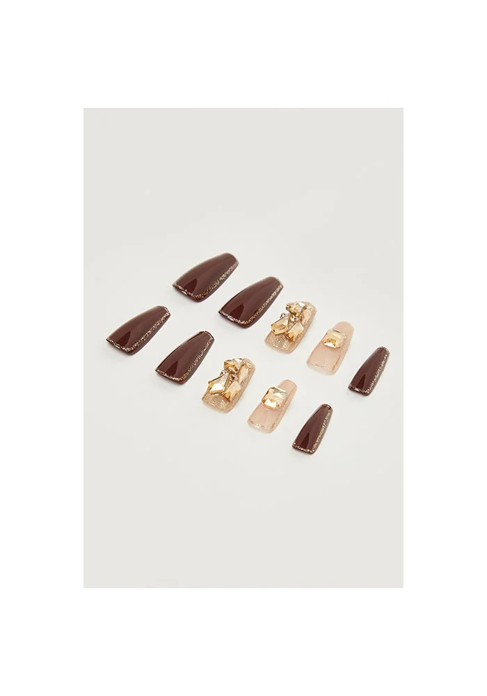 R&b Wearable Stick-On Nails Set