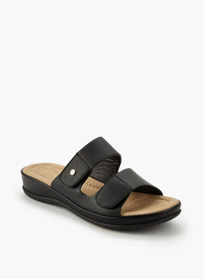 Flora Bella By Shoexpress Flora Bella Women Floral Textured Wedge Heel Sandals