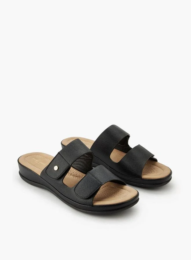 Flora Bella By Shoexpress Flora Bella Women Floral Textured Wedge Heel Sandals