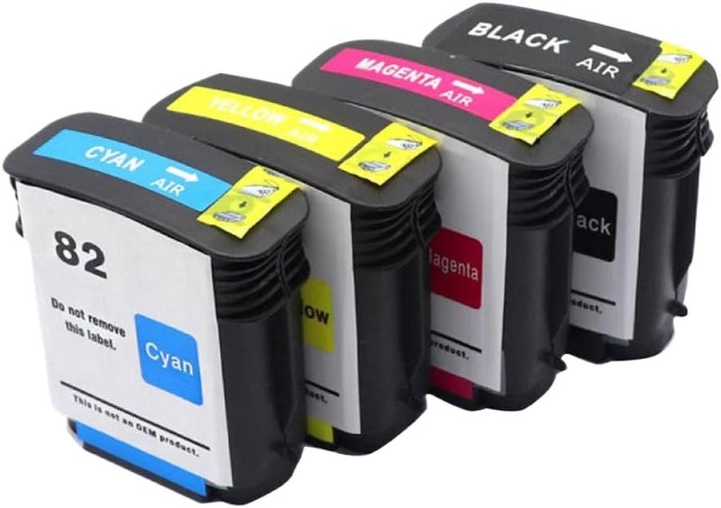 Ink Cartridge Compatible with Designjet 111 510 800 800PS 815 820 Printer for CH565A 82 H-82(BK 1PCS) - Image 2