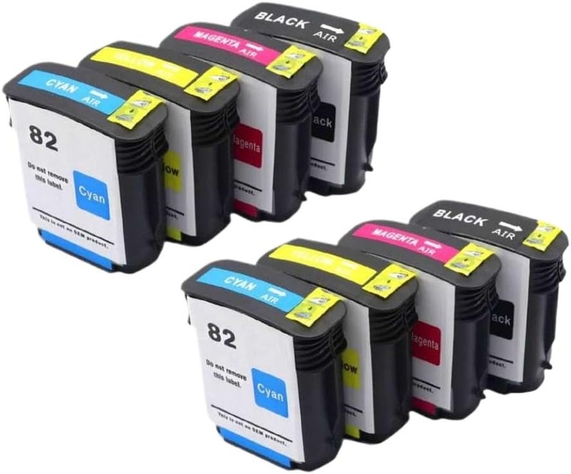 Ink Cartridge Compatible with Designjet 111 510 800 800PS 815 820 Printer for CH565A 82 H-82(BK 1PCS) - Image 1