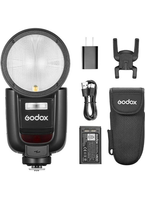 فلاش كاميرا GODOX V1 PRO N فلاش كاميرا GODOX V1 PRO N فلاش لاسلكي 2.4G ضوء سريع لاسلكي 1/8000 ثانية HSS 1.3 ثانية وقت إعادة التدوير مع وضع الفلاش M/TTL من النوع C مع فلاش فلاش فلاش فرعي متوافق مع كاميرات نيكون