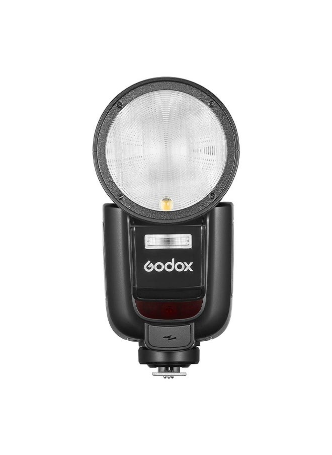 Godox - GODOX V1 PRO N Camera Flash 2.4G Wireless Speedlight 1/8000s HSS 1.3s Recycle Time with M/TTL Flash Mode Type-C Powered with Sub Flash Speedlite Compatible with Nikon Cameras - Image 1