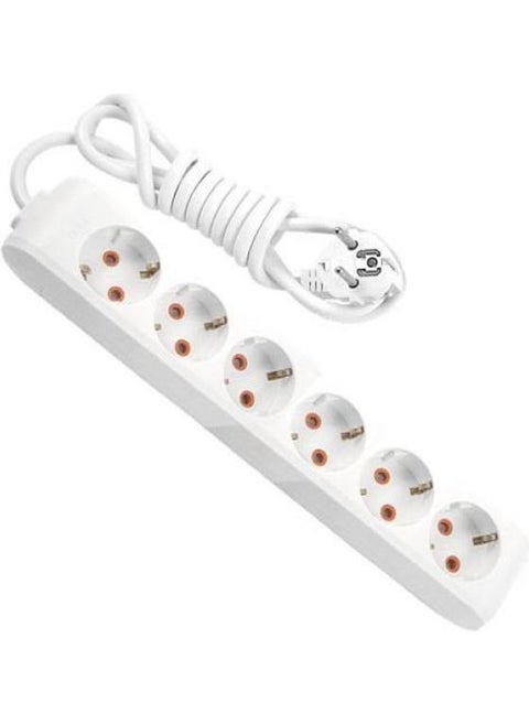 Panasonic 6-Plus 20 Meter Group Socket - Child Protected - with Öznur Kablo