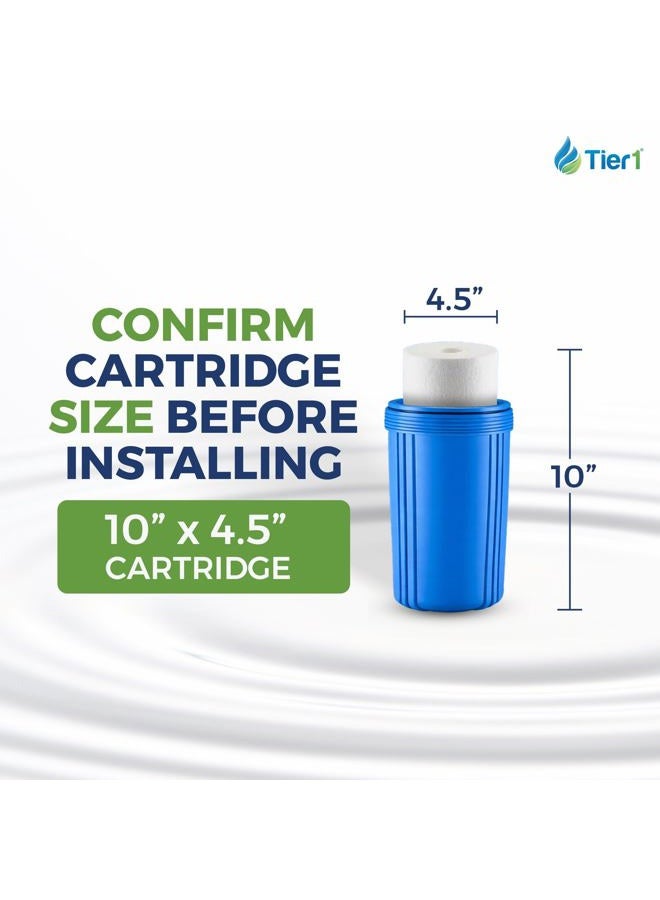 Tier1 5 Micron 10 Inch x 4.5 Inch | 16-Pack Spun Wound Polypropylene Whole House Sediment Water Filter Replacement Cartridge | Compatible with Pentek DGD-5005, 155357-43, WDGD-5005, Home Water Filter - Image 3