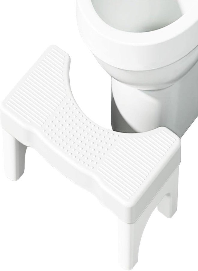 Sevia Toilet Stool Squat Adult, Poop Stool Adult, Non-Slip Potty Stool for Adults, Squatting Toilet Stool for Pooping, Pooping Stool for Bathroom, Toilet Step Stool for Kids, Toilet Foot Stool (White) - Image 1