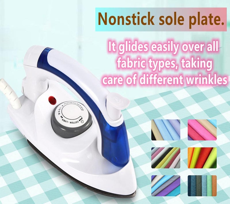 klarako Steam Iron,Portable Foldable Folding Compact Handheld Steam Travel Iron,Nonstick sole plate,Anti-skidding handle, - Image 4