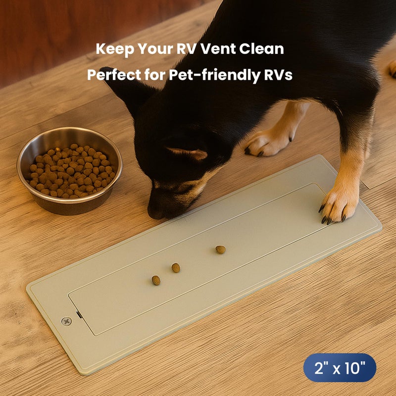 Safoner Aluminum RV Floor Register 2"x10" with Removable Cover, Lightweight Durable Camper Essential, Pet-Friendly RV Vent Accessories for Inside, 2 Pack - Image 5