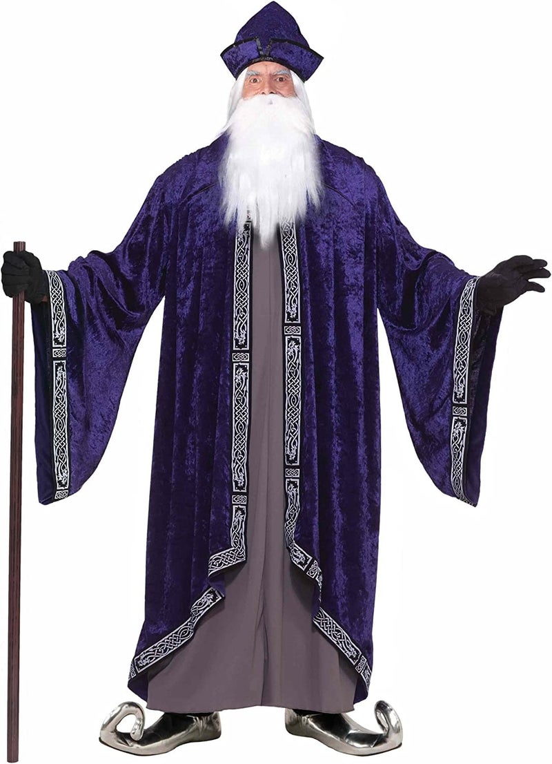 Rubies Grand Wizard Costume for Adults, Men's Plus Purple - Image 4
