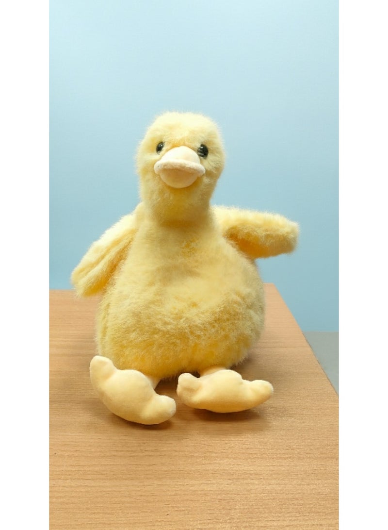 Fluffy Yellow Duck Plush Toy - Image 2