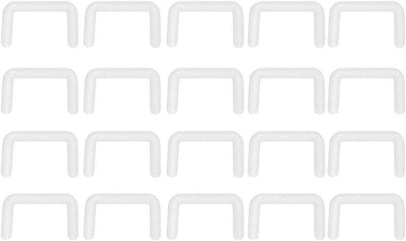 PiercingJ 20pcs 14G 16G Clear Bioflex Septum Rings Retainers Flexible Acrylic Nose Ring Retainer U-Shaped Piercing Hider Body Jewelry - Image 1
