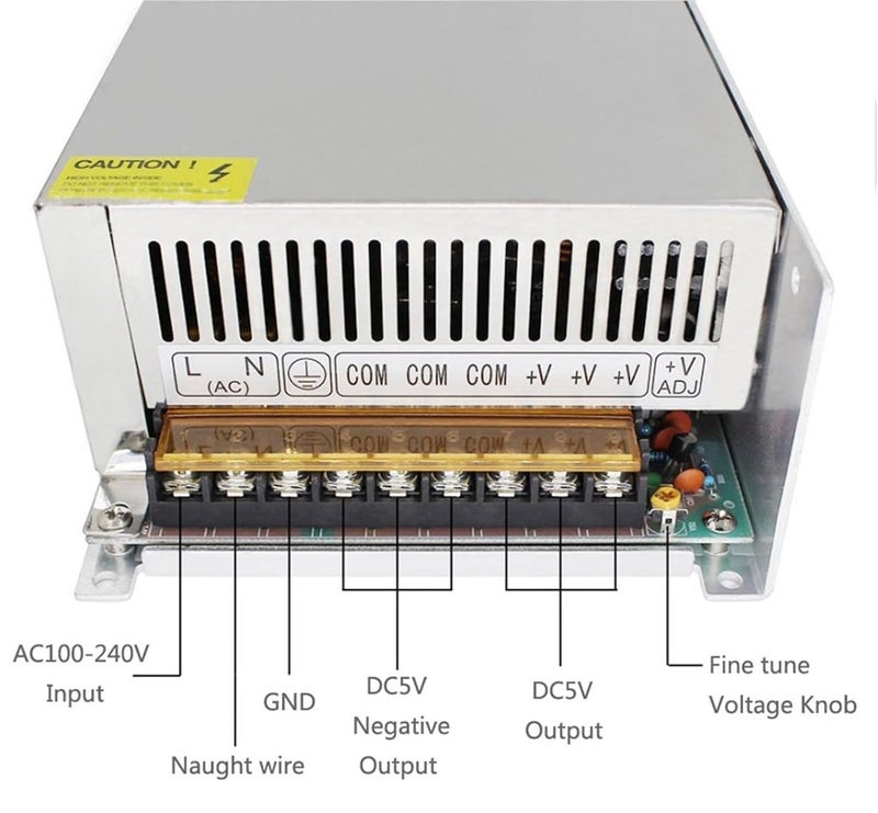5V 60A إمداد طاقة LED محول سائق تيار ثابت محول 300W - Image 3