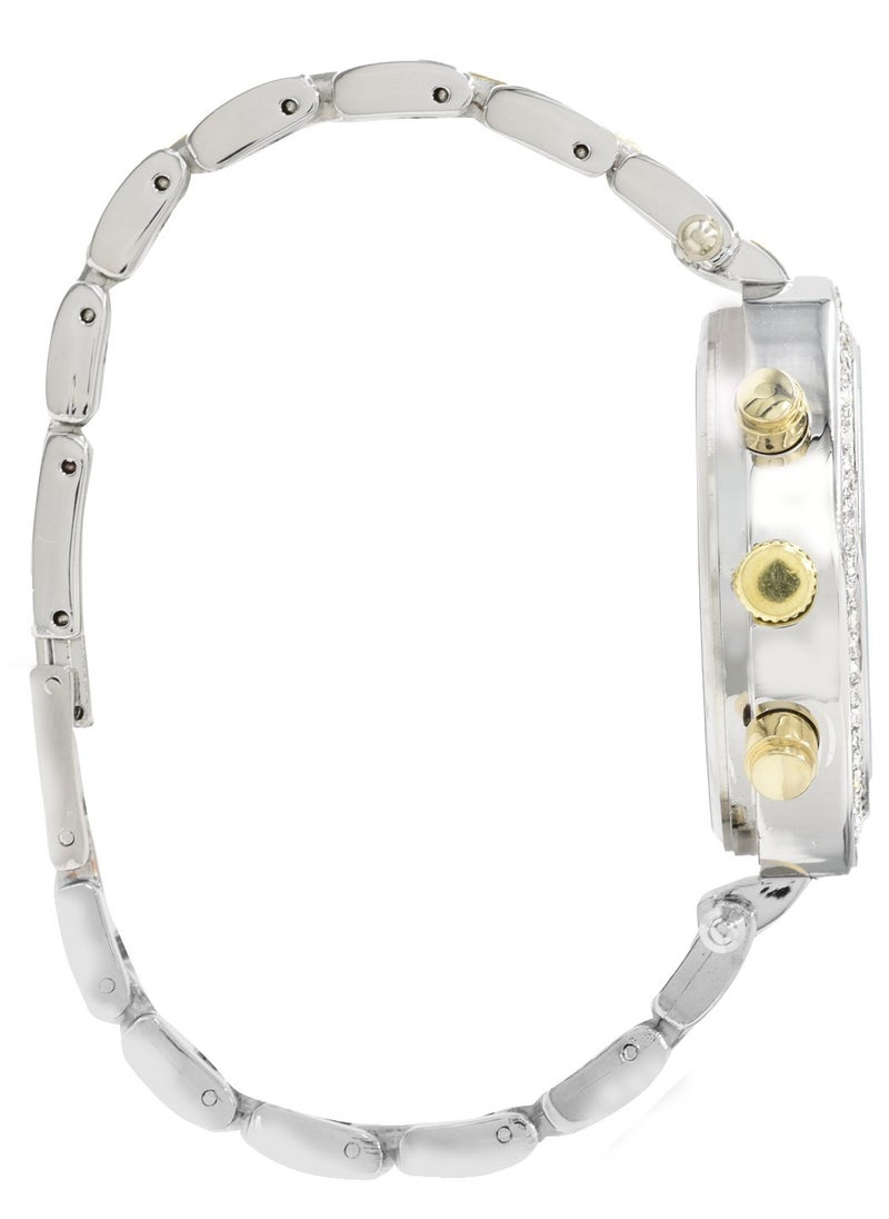 U.S. Polo Assn. U.S. Polo Assn. Women's Quartz Watch, Analog Display and Gold Plated Strap USC40171  - Image 4