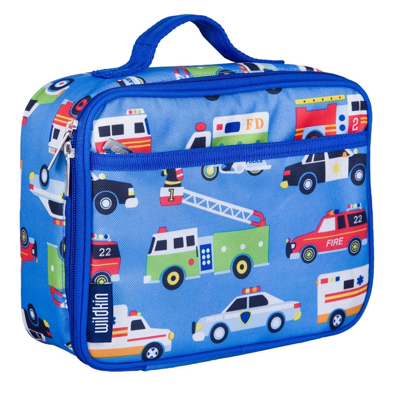 Wildkin Kids Insulated Lunch Box  Durable and Reusable for School  Travel  Heroes