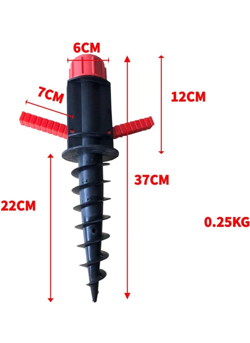 SYOSI Umbrella Anchor Stand, Beach Umbrella Anchor Stand Holder Plastic Umbrella Sand Grabber Fishing Pole Sand Anchor Outdoor Supplies  - Image 4