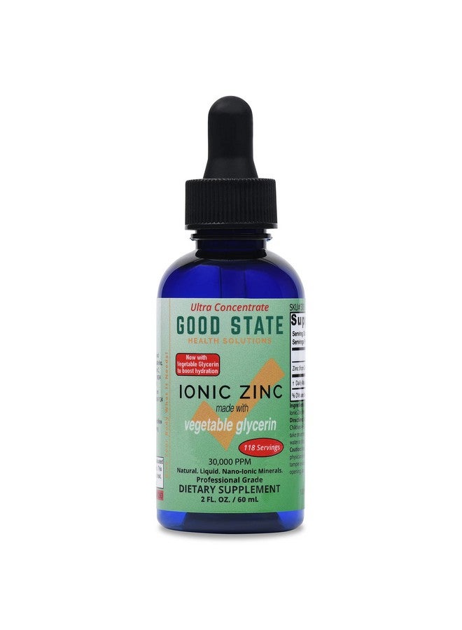 Good State Good State Liquid Ionic Zinc Concentrate Made with Vegetable Glycerin | 15 mg per Serving | 118 Servings | Immune Support | Vegan Friendly  - Image 1