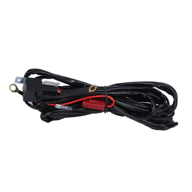 12V 9.8ft LED Spotlights Wiring Harness, 1 - to - 2 40A Relay Inline Blade Fuse IP67 Universal Switch Wire Harness for ATV UTV Car Motorcycle Boat - Image 4