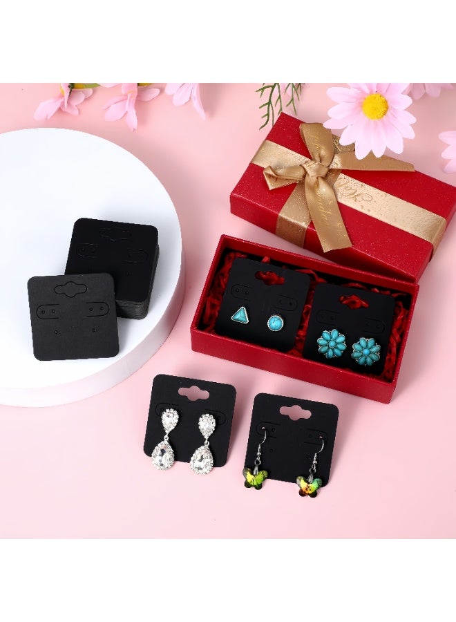 200 Pcs Black Earring Display Cards, Thick Cardboard Jewelry Packaging Tags with 6 Holes, Hanging Holders for Retail Selling, Boutique Supply and Jewelry Making Accessories (5x5 cm) ﻿ - Image 3