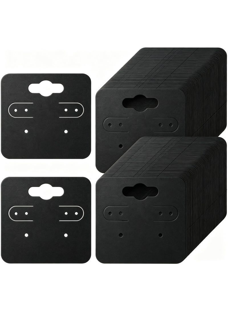 200 Pcs Black Earring Display Cards, Thick Cardboard Jewelry Packaging Tags with 6 Holes, Hanging Holders for Retail Selling, Boutique Supply and Jewelry Making Accessories (5x5 cm) ﻿ - Image 1