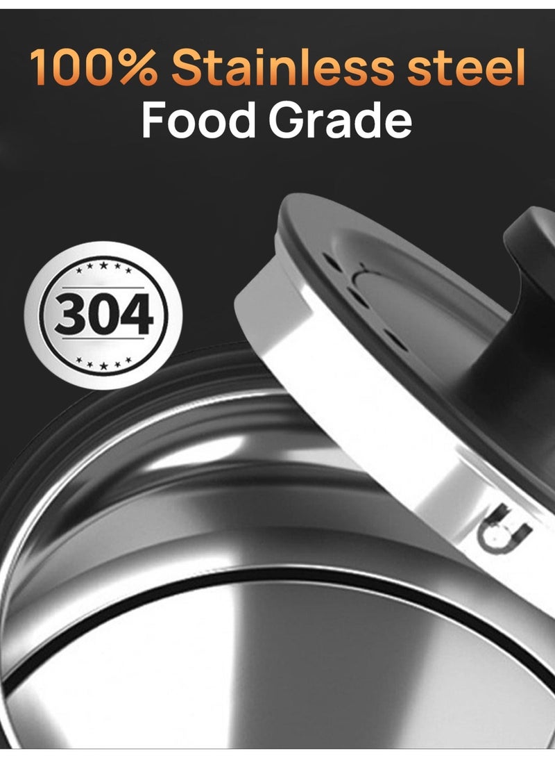 Brutelle Gooseneck Kettle V60 Coffee Kettle 1000ML 1200W Power Knob Temperature Adjustment with Digital Display Temperature Automatic Insulation Stainless Steel Material Suitable for Home and Office - Image 4