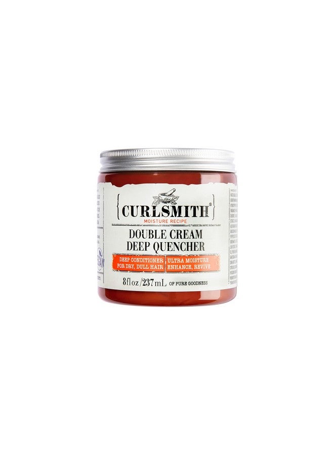 CURLSMITH Double Cream Deep Quencher Vegan Moisturising Deep Conditioner For Ultra Dry Wavy Curly Or Coily Hair (8Oz) - Image 1