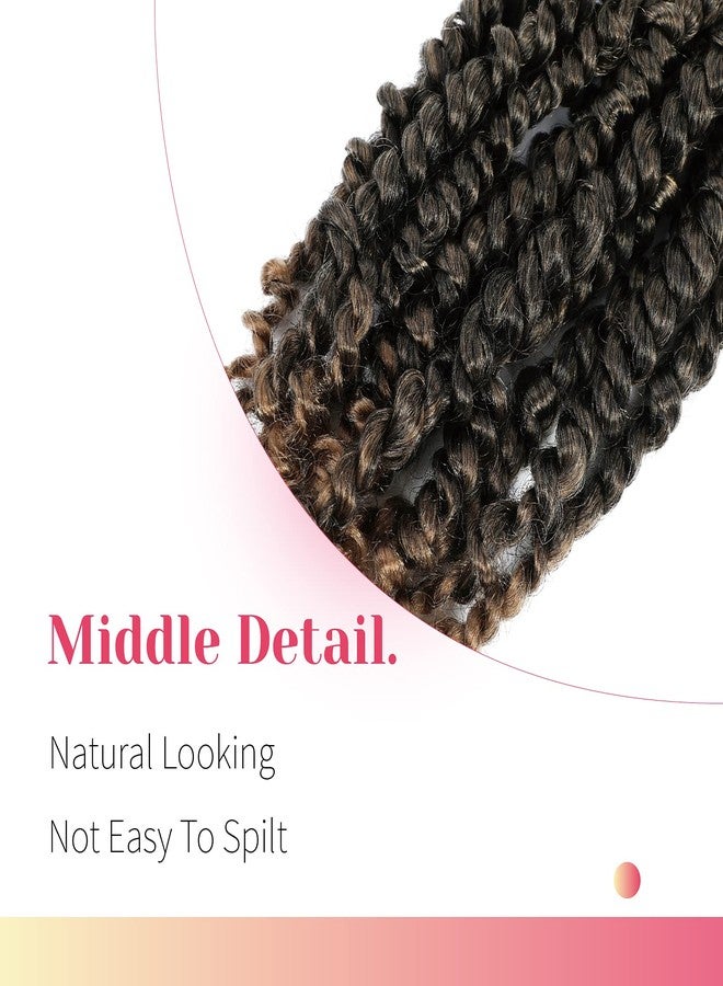 بوهوبابي شعر كروشيه BOHOBABE Passion Twist مجدول مسبقًا، قصير 12 بوصة، مع حلقات مسبقة، شعر كروشيه Passion Twist للتضفير، 8 عبوات (T27) - Image 5